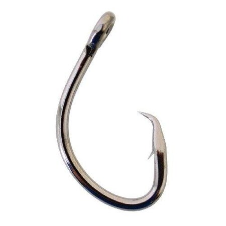 Owner Super Mutu Circle Hook, Size 70, ForgedHangnail Point, 3X Strong Shank, Welded Eye, Black Chrome,  5127-171